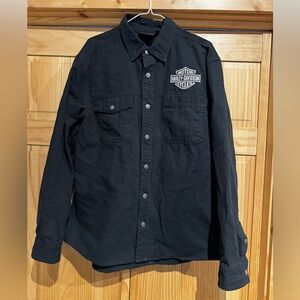 Men’s Harley Davidson Canvas Overshirt Lg